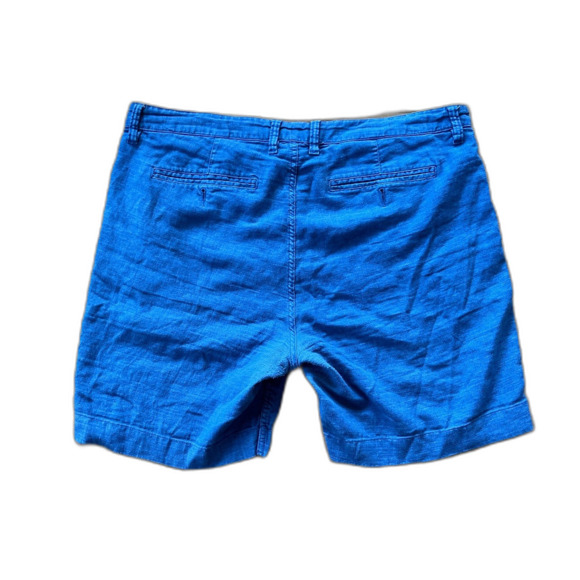 John Varvatos Star USA Blue Chino Linen Relaxed Shorts Mens Size 38 - Picture 5 of 8